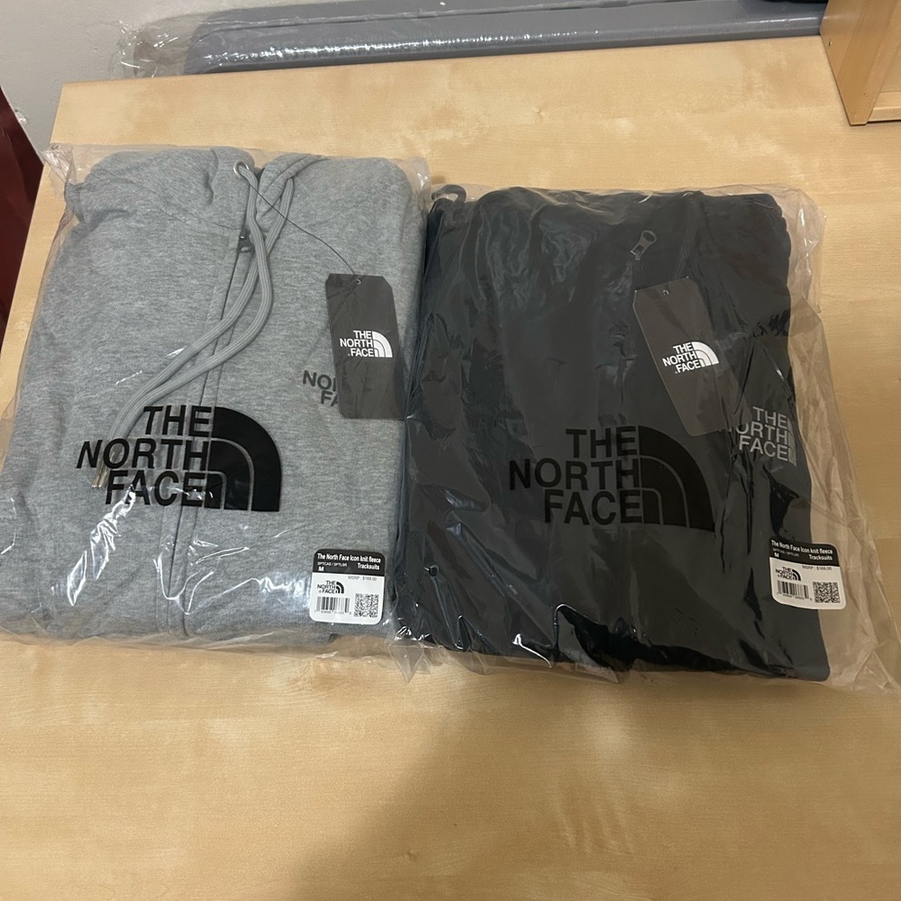 The North Face Gray and Black Sport Coats